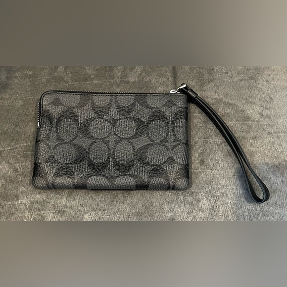 Coach Black Monogram C Wristlet, NWOT - Picture 3 of 3
